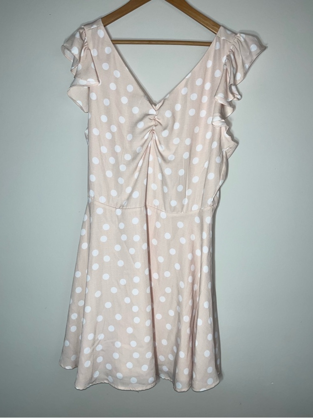 Gianni Bini Blush Pink Polka Dot Dress